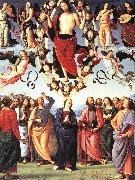 PERUGINO, Pietro The Ascension of Christ af oil painting artist